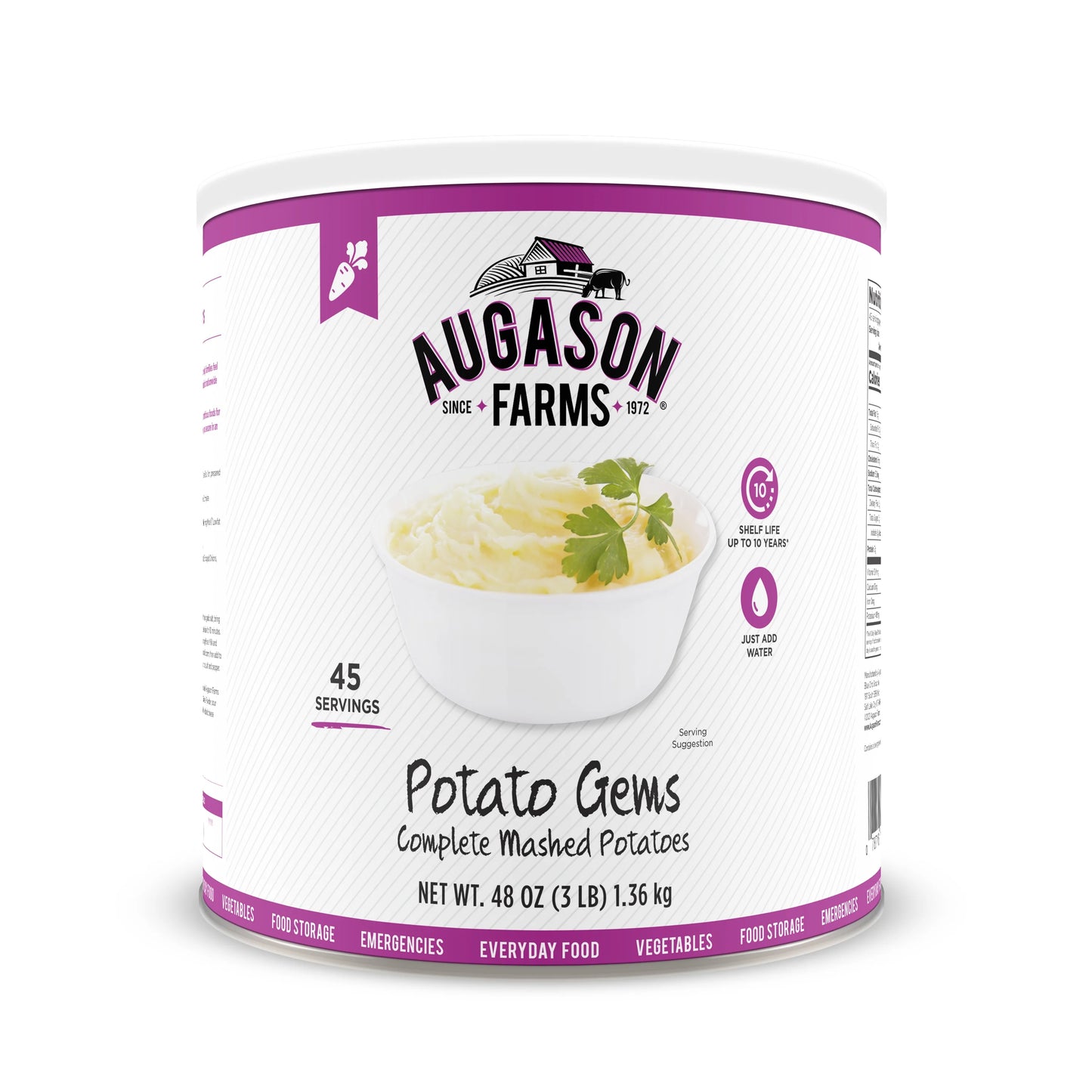 Potato Gems - 48 Oz Can - Augason Farms - #19658