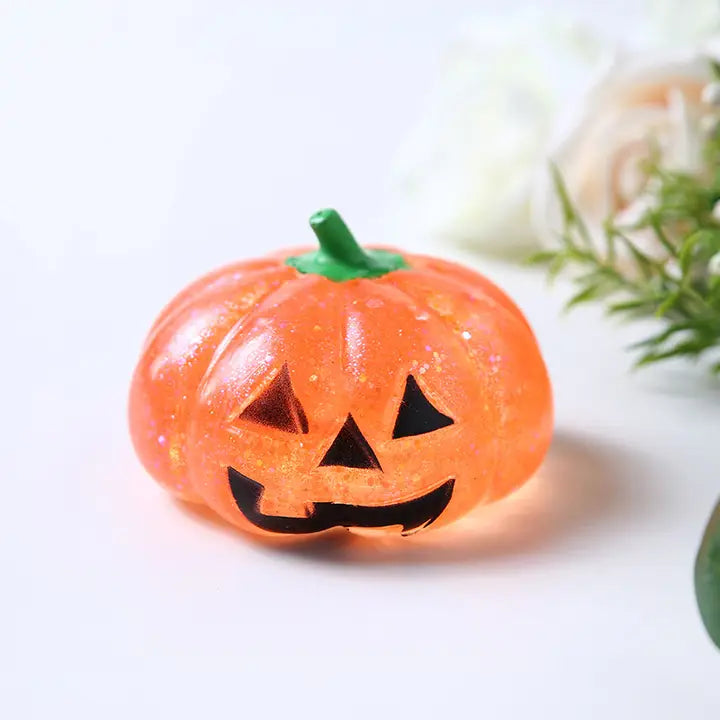 Pumpkin Jack O Lantern Sugar Ball Thick Squeeze Toy - #33082