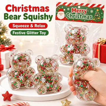 Christmas Bear Squishy Squeeze Toy - #33363