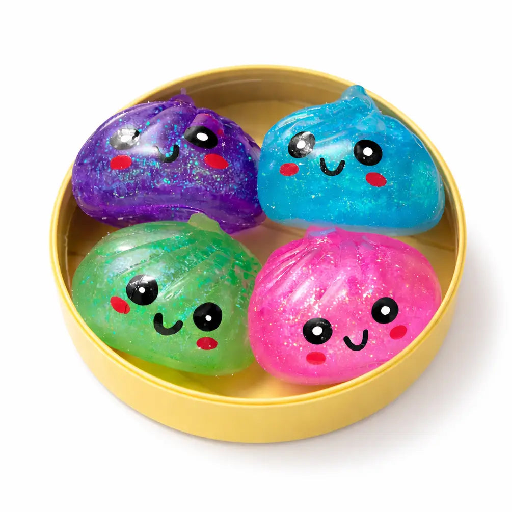 Mini Dumpling Squishy Squeeze Toy - 4 Pack - #