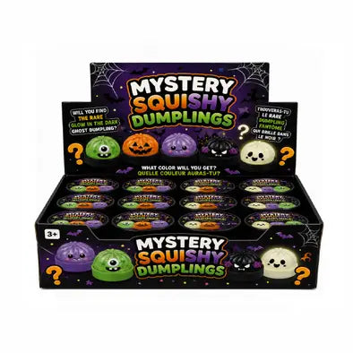Halloween Mystery Dumpling with Black Steamer Box Squishy Squeeze Toy - #33352