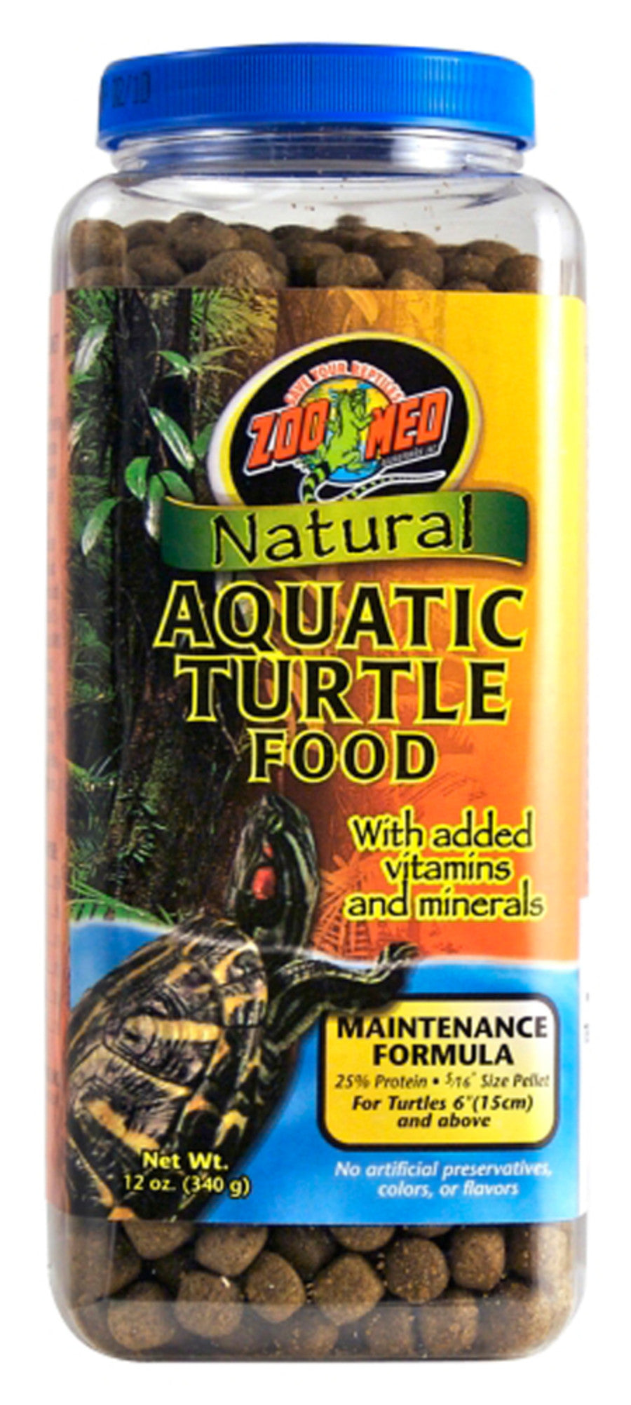Turtle Food Aquatic Pellet - 12 oz - #27040