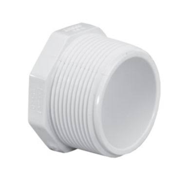 1/2" Threaded Plug SCH40 PVC - 450-005 - #1518