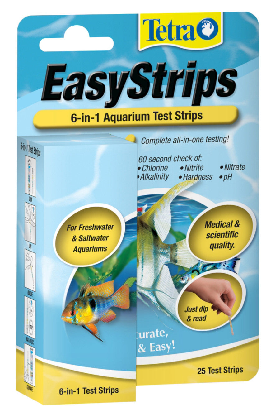 Aquarium Test Strips 6-in-1 - 25 Strips - #26848
