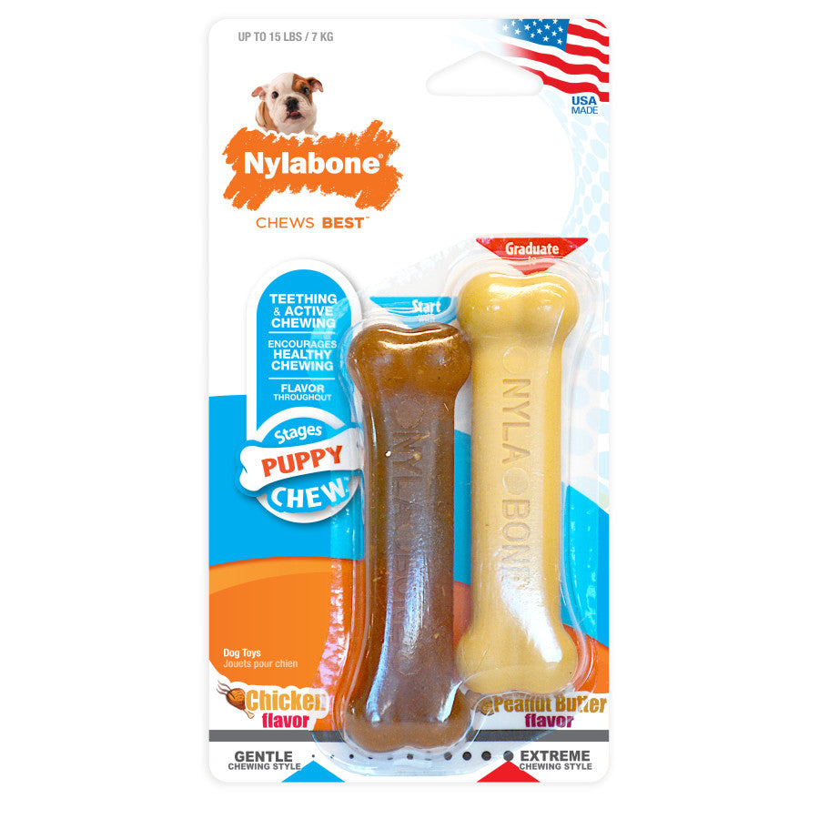 Puppy Chew Nylabone 2 Pack - #30321
