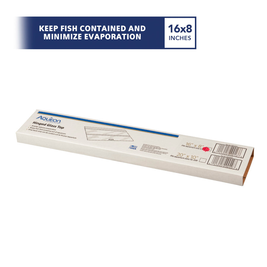 Glass Top Hinged - 16" x 8"
