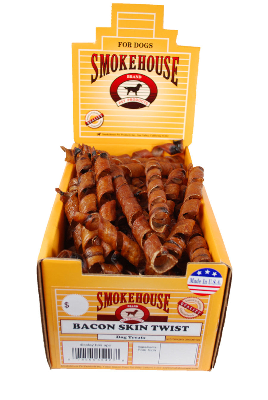 Bacon Skin Twist Dog Treat-6 Inch