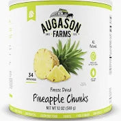 Freeze Dried Pineapple Chunks - 12 Oz Can - Augason Farms - #19627