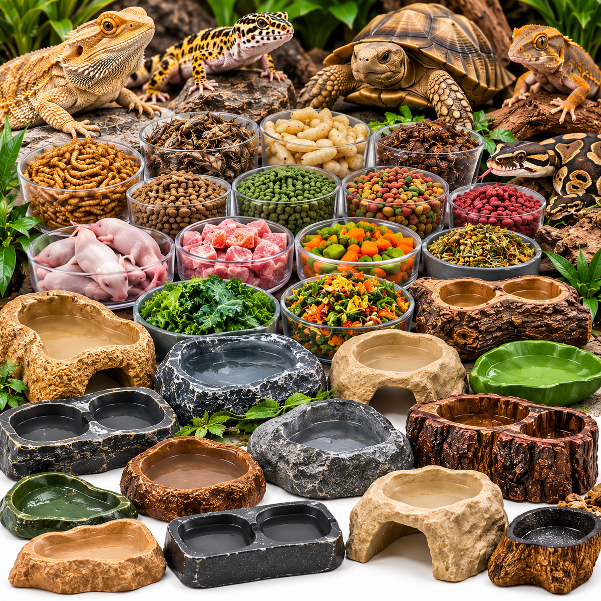 Reptile & Amphibian Food/Water Dishes