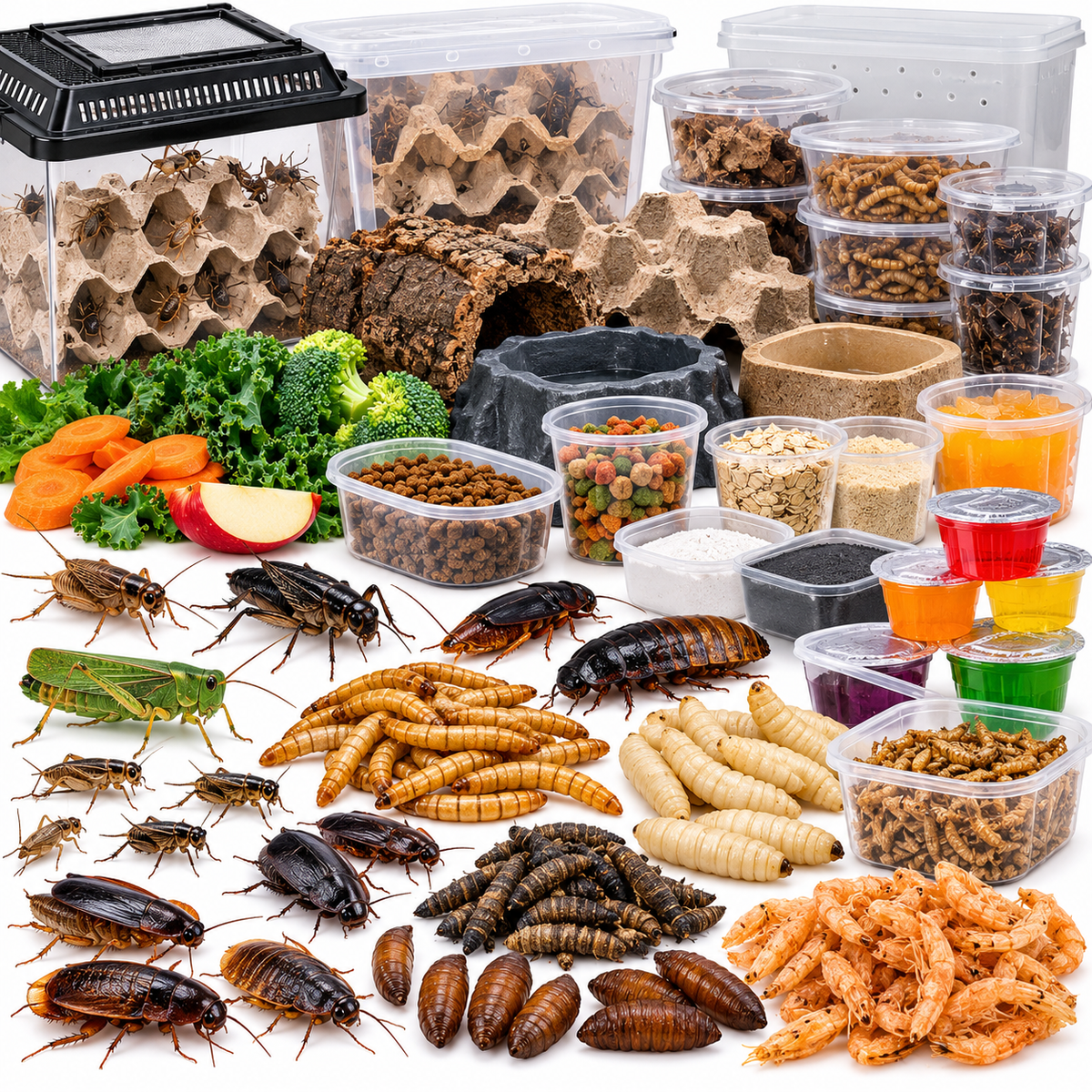 Live Feeder Insects and Supplies
