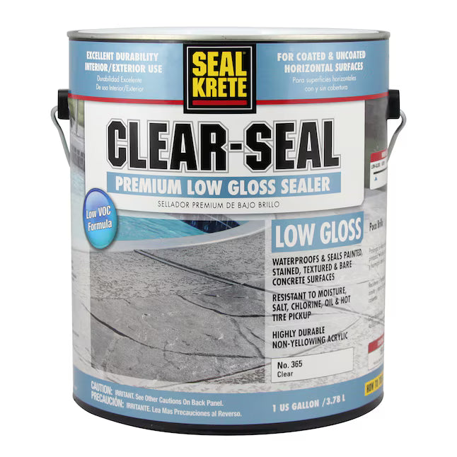 Seal Krete Clear-Seal Low Gloss Sealer - 1 Gallon - #20483