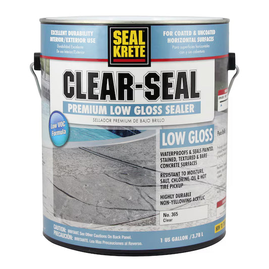 Seal Krete Clear-Seal Low Gloss Sealer - 1 Gallon - #20483