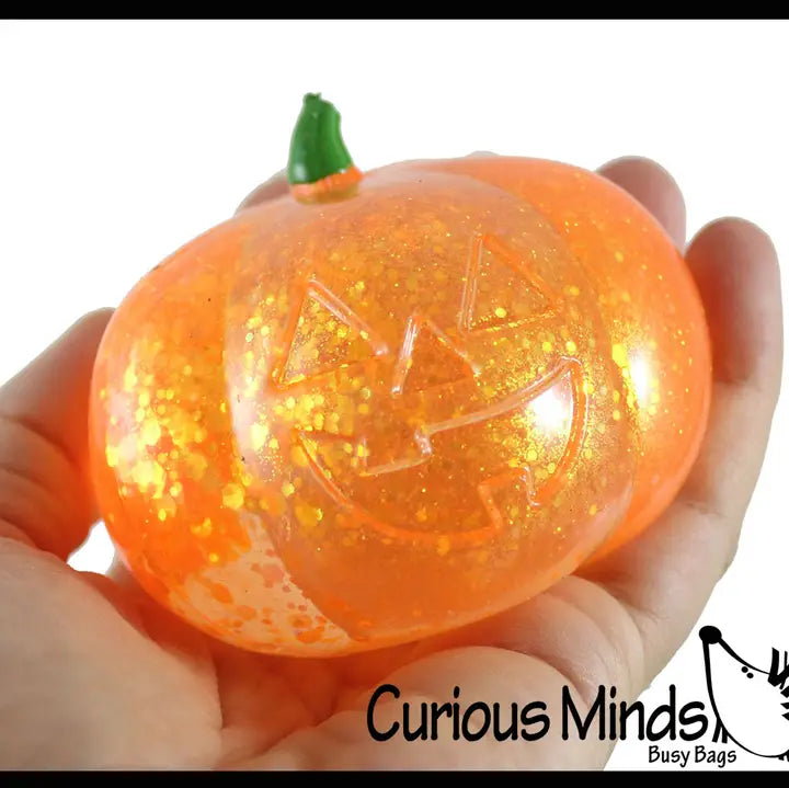 Pumpkin Jack O Lantern Sugar Ball Thick Squeeze Toy - #33082