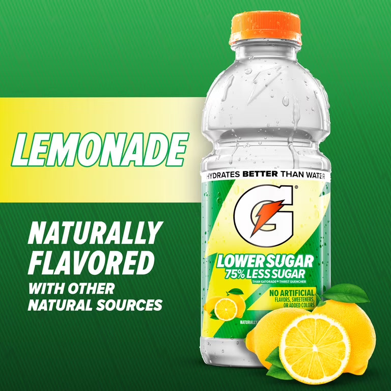 Lemonade Low Sugar Gatorade - 20 Oz