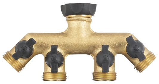 4-Way Brass Connector - Manifold - #4905