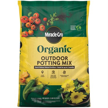 Organic Outdoor Potting Mix - Miracle Gro - 25 Qt - #32646
