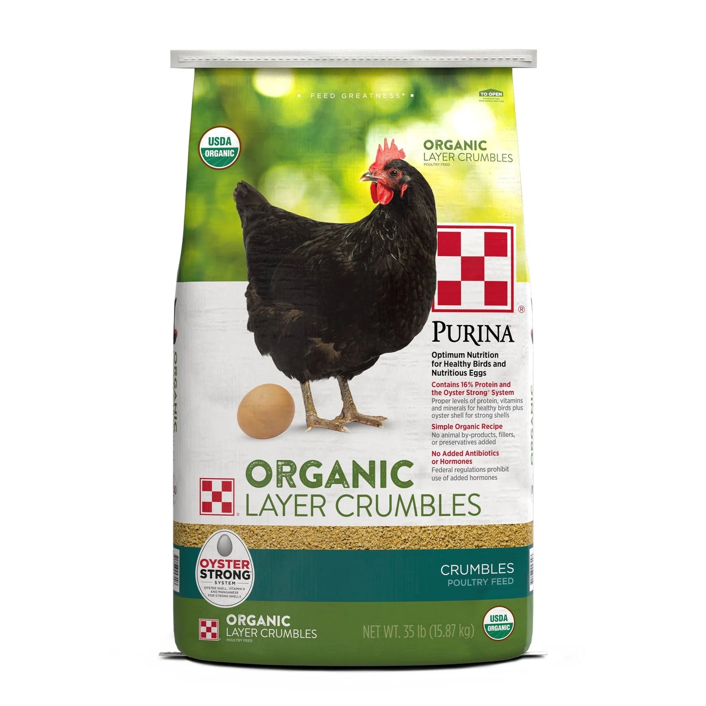 Organic Layer Crumbles 16% Chicken Feed - 35 Lbs - #26454