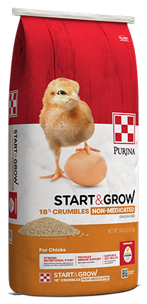 Chick Feed Start & Grow Non-Medicated - 50 Lbs - #28943