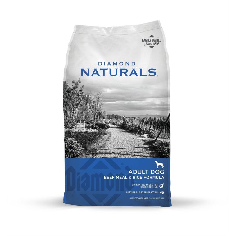 Diamond Naturals Adult Dog Food - Blue - Beef & Rice - 40 Lbs - #18486