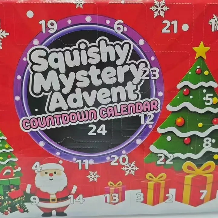 Christmas 24 Day Advent Squishy Mystery Calendar - #33362