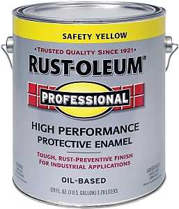 Rust-Oleum Paint - Oil-Based Safety Yellow - 1 Gallon - #24497