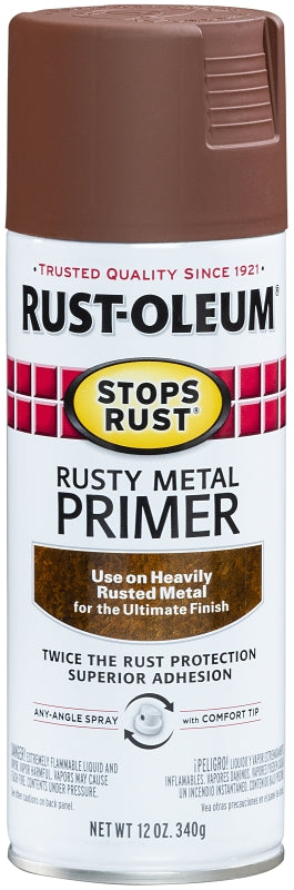 Rust-Oleum Rusty Metal Primer - Stops Rust - 12 oz - #32514