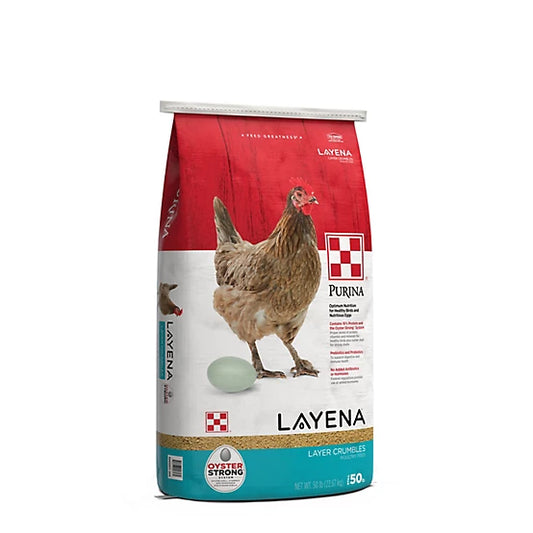 Poultry Feed Layena SunFresh Recipe Crumbles - 50 Lbs - #8638