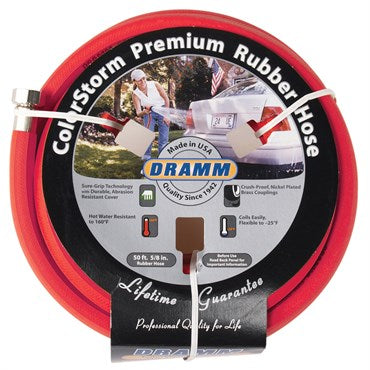 Hose Premium Rubber Colorstorm - Red - 5/8"x50' - #10527
