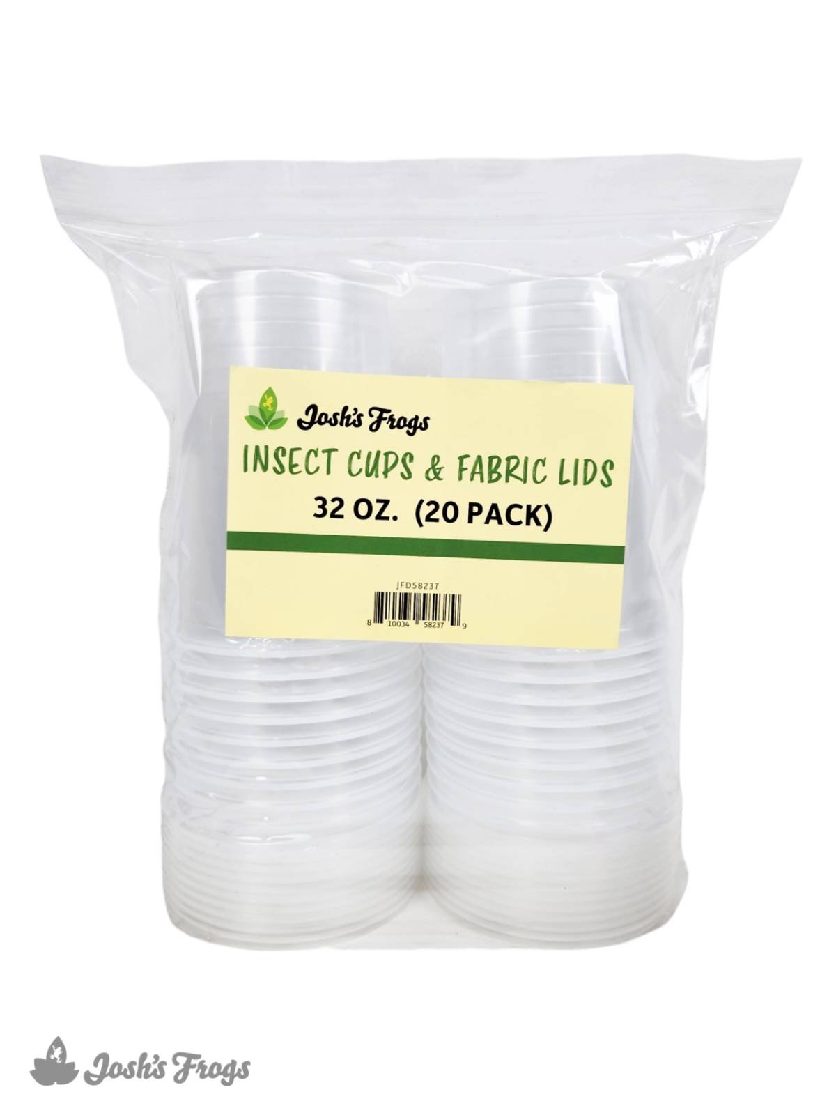 Insect Cup with Vented Lid 20PK - 32 Oz - #32347