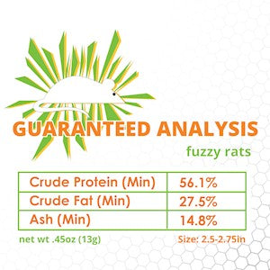 Rat Frozen - Fuzzy - Bulk 25 - Individually wrapped -