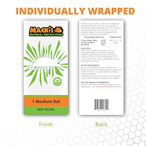 Rat Frozen - Medium - Bulk 25 - Individually wrapped - #31612