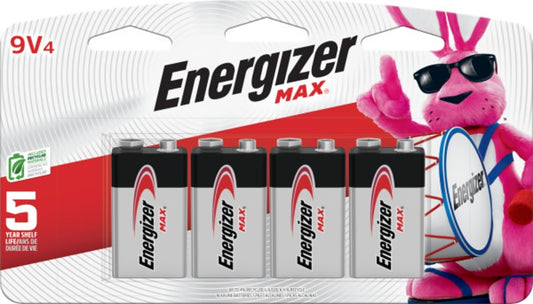 Batteries 9 Volt - 4 Pack - Energizer - #16454