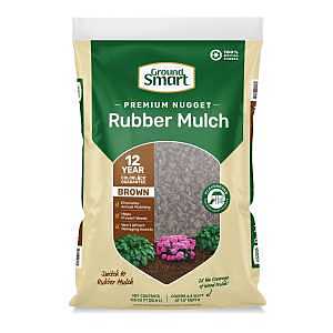 Rubber Landscape Mulch - 0.8 cu ft - Mocha Brown - #32465