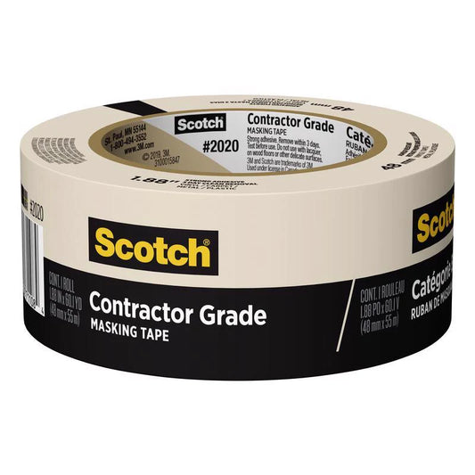 Tape Masking Contractor Grade - 2" x 60 Yards - 48 mm - #12707