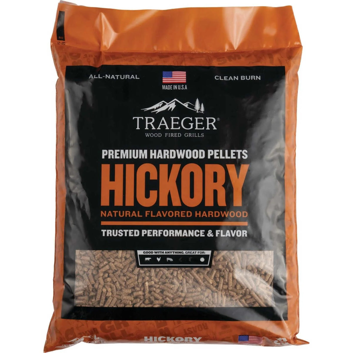 Hickory Traeger Pellets - 20 Lbs - #10163