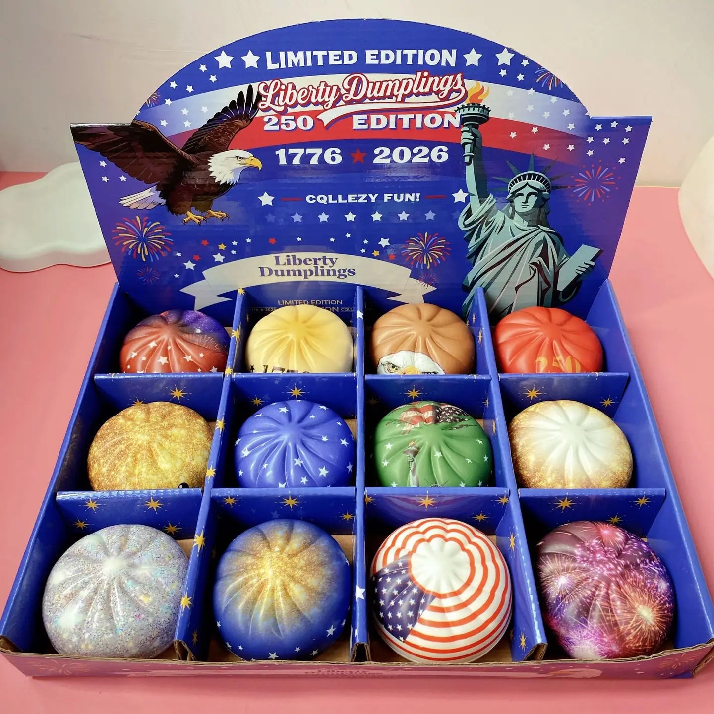 4th of July Mystery Liberty Dumplings Squishy Squeeze Toy - #33068