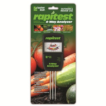 4 Way Soil Analyzer - Rapitest - Luster Leaf - #4631