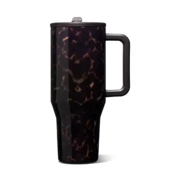 Mocha Tortoise Traveler Tumbler - 40 oz - HydroJug