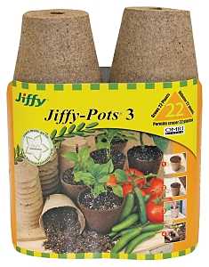 Peat Pot Round Moss/Wood Pulp - 3 Inch - 22 Pack - #27721