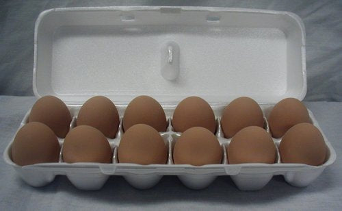 Eggs Ceramic Nest Brown - Each
