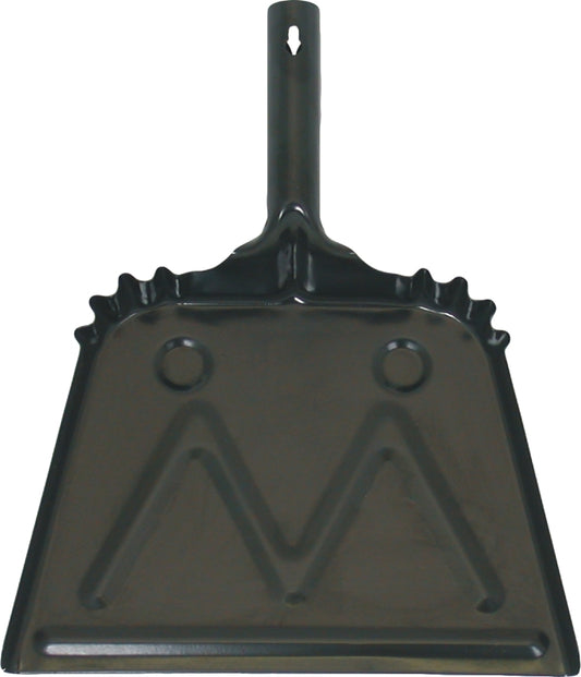 Black Metal Dust Pan - 20 Gauge - 11.5" - #14802