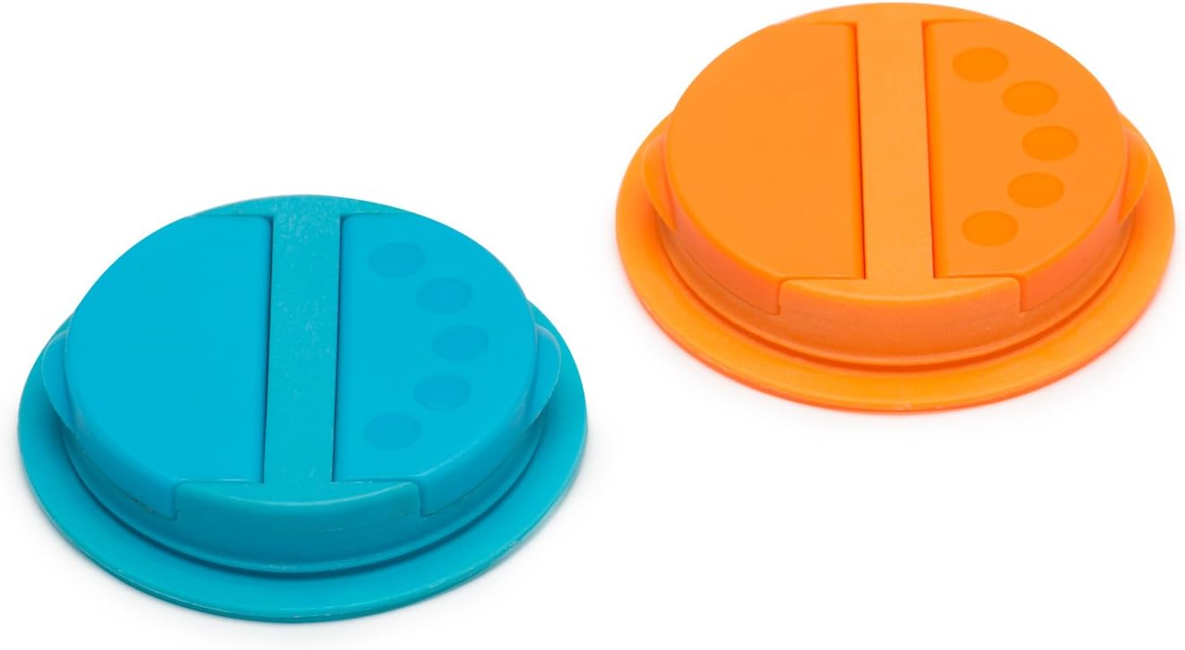 Spice Lid Regular Mouth - Orange & Blue - JarWare - 2 pieces - #31432