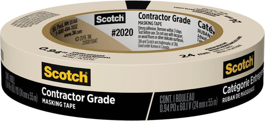 Contractor Grade Masking Tape - 1" x 60 Yards - 24 mm - #12705
