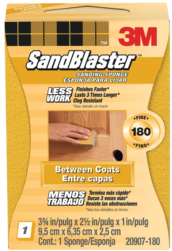 Sanding Sponge Fine 180 Grit - 1" Thick - #13885