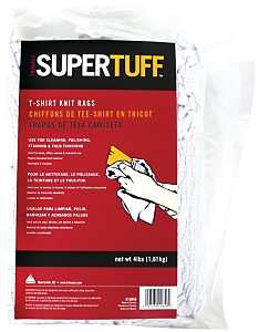 Knit T-Shirt Rags White - 4 Lbs - #20770