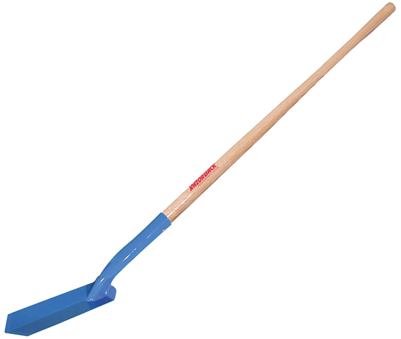 Trench Shovel - Blue - 3" x 48" - Wood Handle - #29020