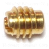 Wood Inserts Tapped 6-32 - Solid Brass - #23326