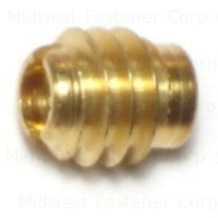 Wood Inserts Tapped 8-32 - Solid Brass - #23327
