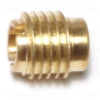 Wood Inserts Tapped 1/4"-20 - Solid Brass - #23329