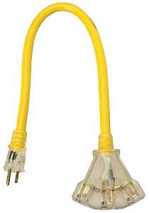 Power Block Yellow Jacket - 3 Conductors - 2 Feet - #15411